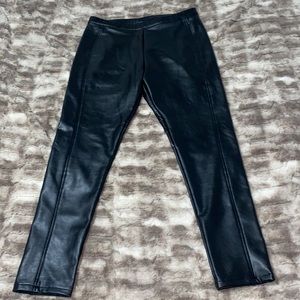 High rise “leather” pants